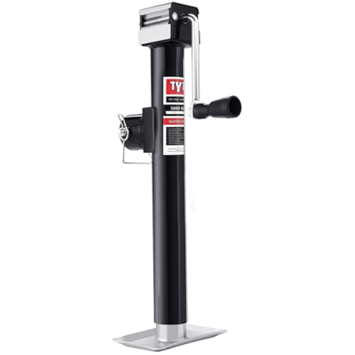 TYT 5000lbs Weld On Pipe Mount Swivel Trailer Jack, 15" Vertical Travel Trailer Tongue Jack for Boat Trailers, Pop-up Camper, Small Travel Trailers