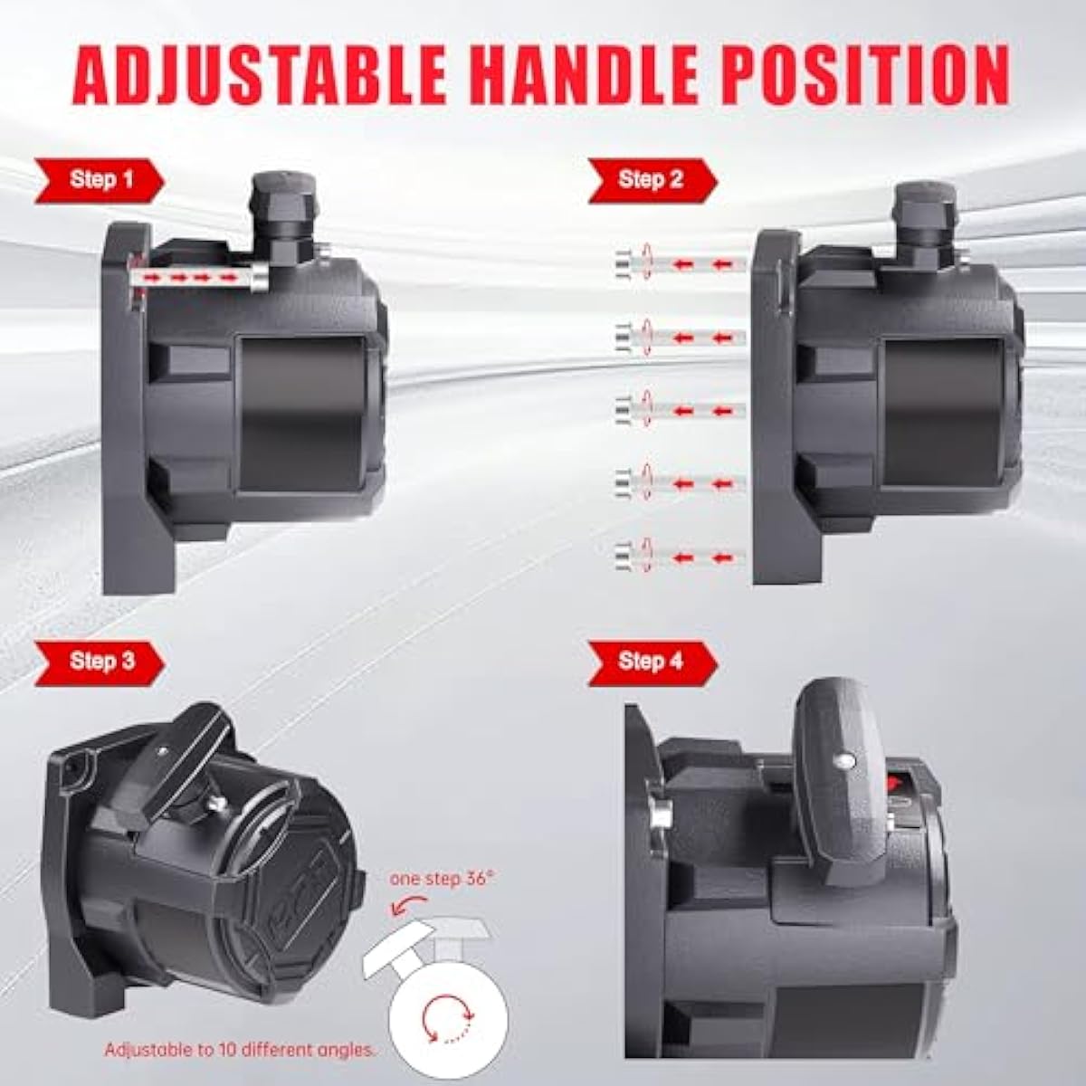 OPENROAD (10000lb|12000lb|13500lb)  Recovery Winch with Synthetic Rope and 2 Wireless Remotes - IP68 Waterproof 12V Electric Winch for Jeep, SUV, Truck & Trailer - Panther Series 3S