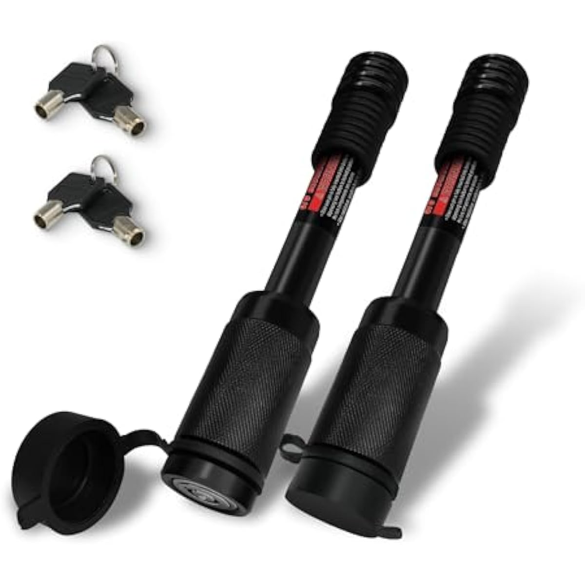 TYT Trailer Hitch Lock–5/8" Dia x 3-1/2"Long Pin,Fits 2-Inch Receiver,Class III/IV Trailers,2 Keys per Lock, Keys Not Shared, Includes 16 O-Rings, Ideal for Tow Trucks, Bikes, Cars & Boats（2 Pack）