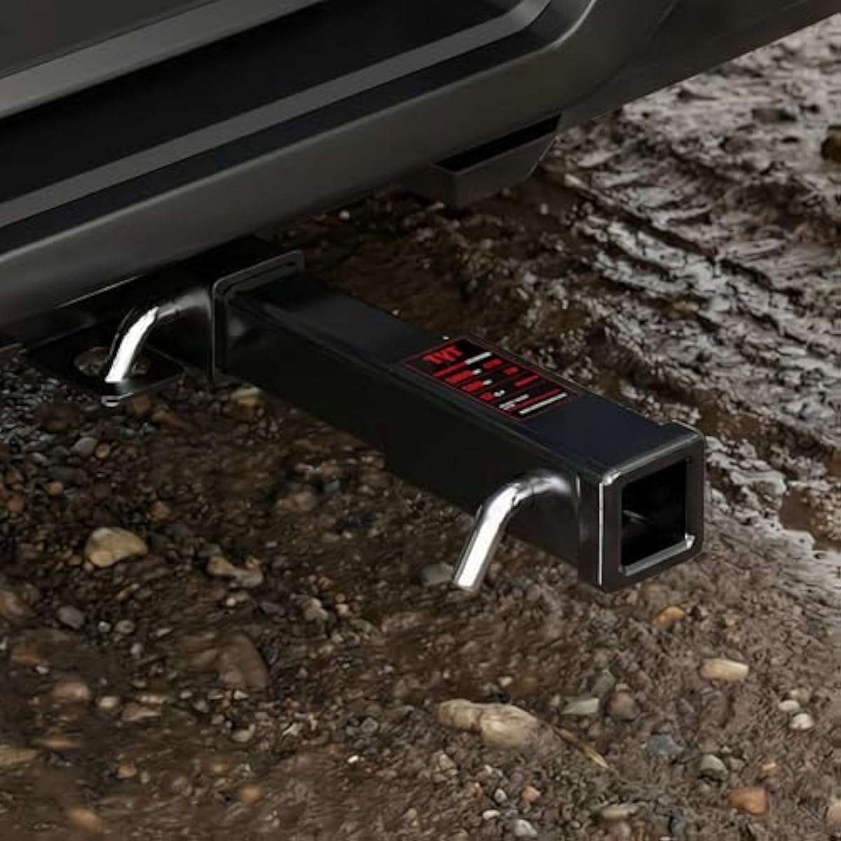 TYT 12" Trailer Hitch Extension for 2 inch Receiver Tube Extender，Includes 2 Sets of 5/8" Premium Hitch Pin, 5000 lbs GTW / 500 lbs TW