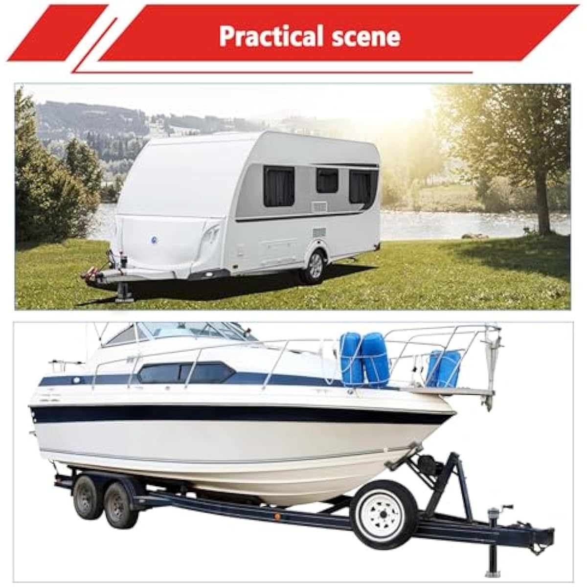 TYT 5000lbs Weld On Pipe Mount Swivel Trailer Jack, 15" Vertical Travel Trailer Tongue Jack for Boat Trailers, Pop-up Camper, Small Travel Trailers