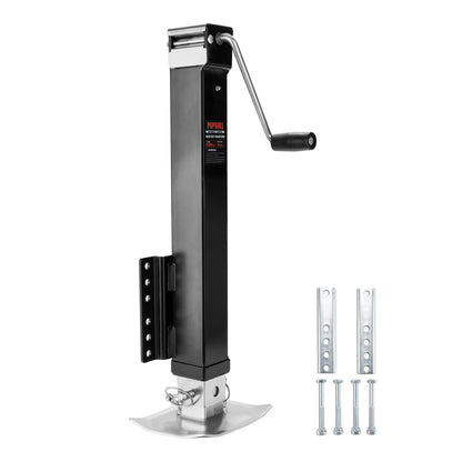 8000lbs Heavy Duty Trailer Jack, 30" Lift Swivel Bolt-on Trailer Jack with Adjustable Drop Leg for RVs, Utility Trailers, and Yachts