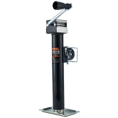 5000lb Weld-on Pipe Swivel Trailer Jack, 10" Vertical Travel Trailer Tongue Jack, Suitable for RVs, Boats, Horse Trailers and Multi-Purpose Trailers