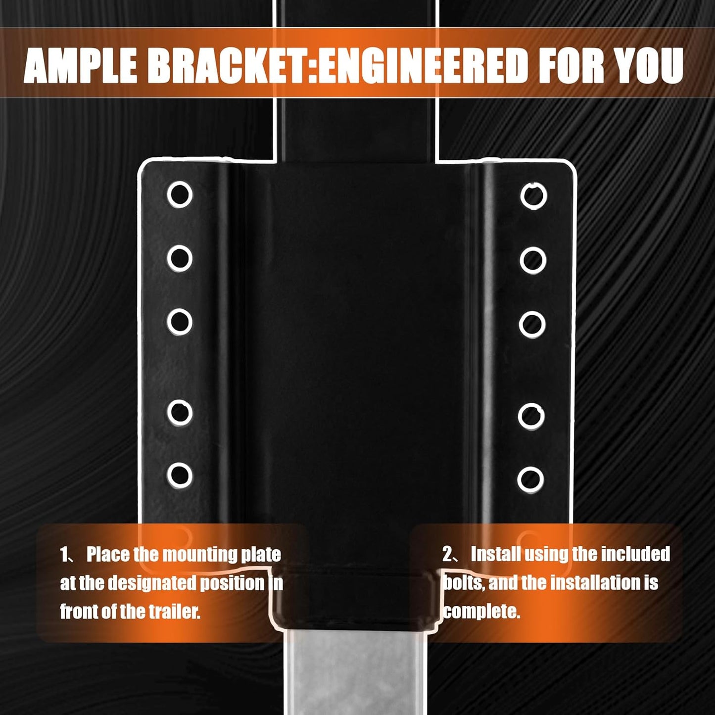 8000lbs Heavy Duty Trailer Jack, 30" Lift Swivel Bolt-on Trailer Jack with Adjustable Drop Leg for RVs, Utility Trailers, and Yachts