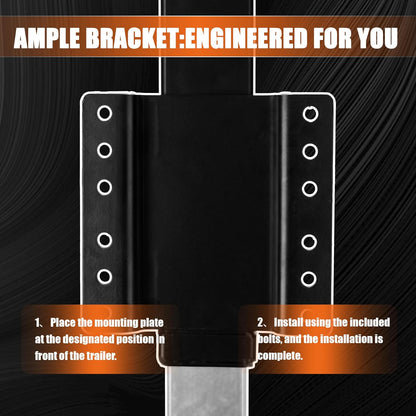 8000lbs Heavy Duty Trailer Jack, 30" Lift Swivel Bolt-on Trailer Jack with Adjustable Drop Leg for RVs, Utility Trailers, and Yachts