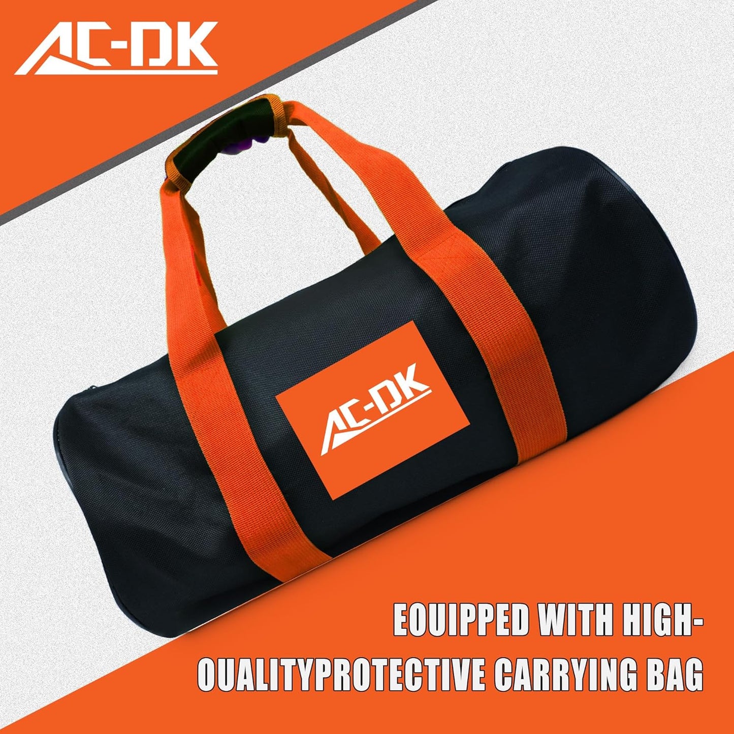 AC-DK Kinetic Recovery Rope (1in x 30ft ‎Orange) 48000lbs Snatch Strap,Heavy Duty Stretch Nylon Towing Ropes with 2pcs Soft Shackles for Offroad Vehicle,Jeep,SUV,ATV,UTV,Tractor Elastic Ropes Kit